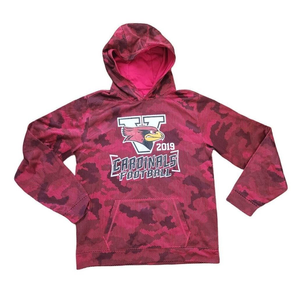 Sport Tek XL boys red cardinal football 2019 hoodie sportswear